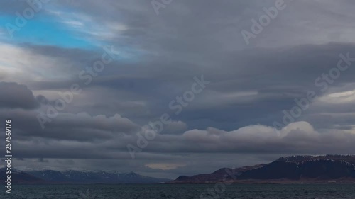 Tlmelapse of altocumuls, cumulus and several other cloud formations above the Atlantic ocean and Esja mountain.
Reykjavik, Iceland. photo