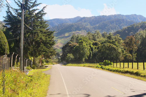 Carretera en la cerro punta panamá photo