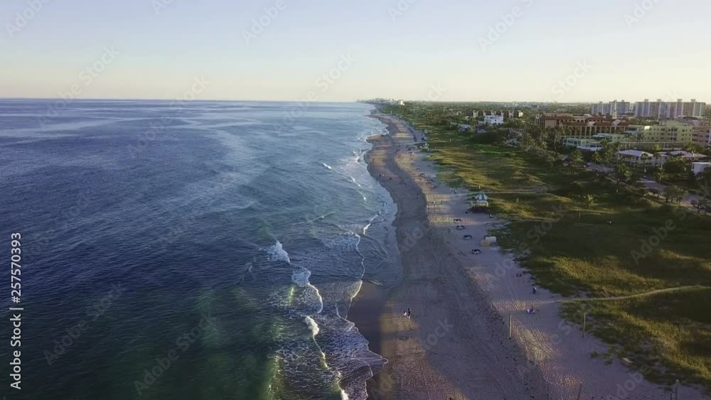 A beautiful video of a aqua green marine beach at sunset. A beautiful video of a aqua green marine beach at sunset.