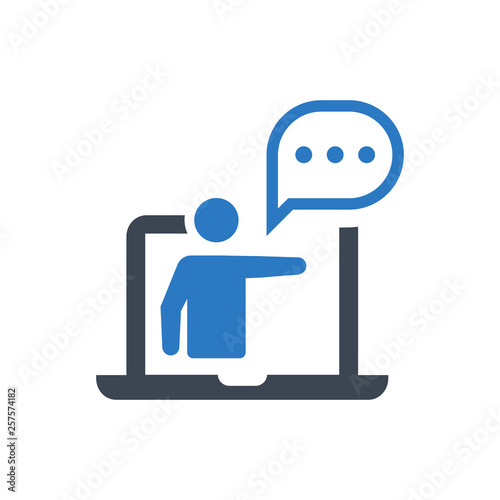 Online training lecture icon