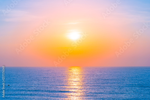 Fototapeta Naklejka Na Ścianę i Meble -  Beautiful landscape of sea ocean for leisure travel and vacation