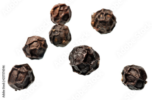 Obraz na płótnie Abstract blur image of fold pattern on dried black pepper seed, peppercorn grain
