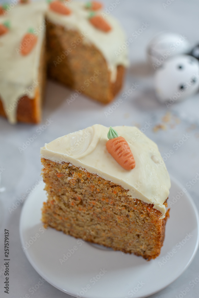 Carrot cake with cream cheese frosting Carrot cake with cream cheese frosting
