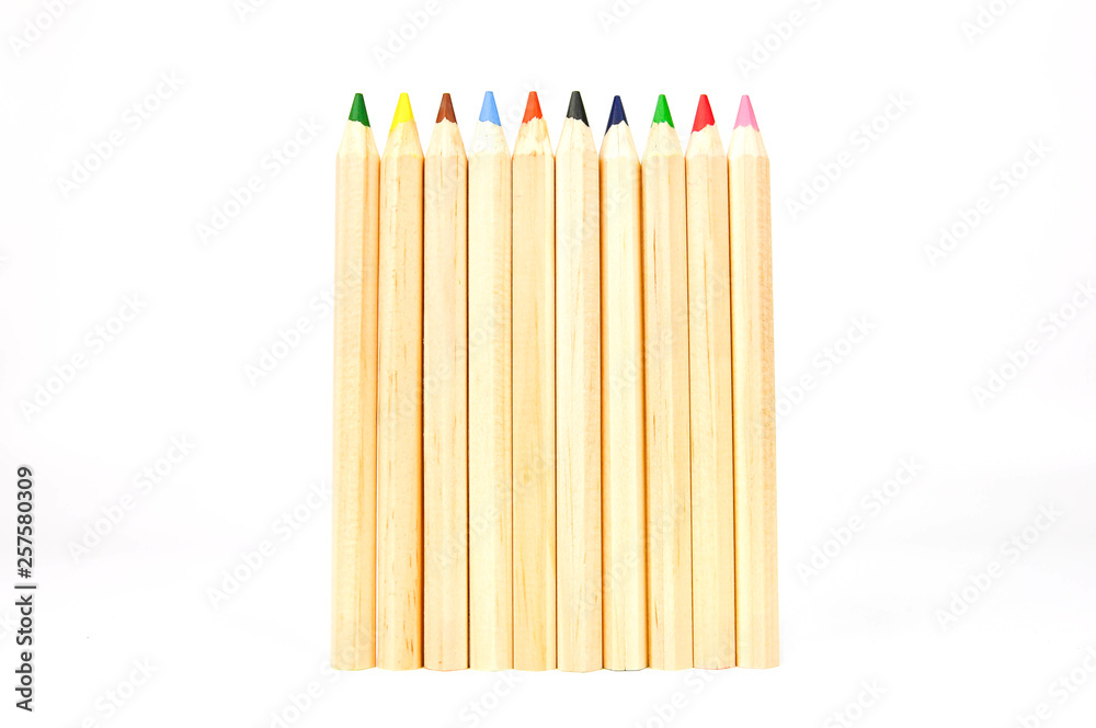 colored pencils on background colored pencils on background