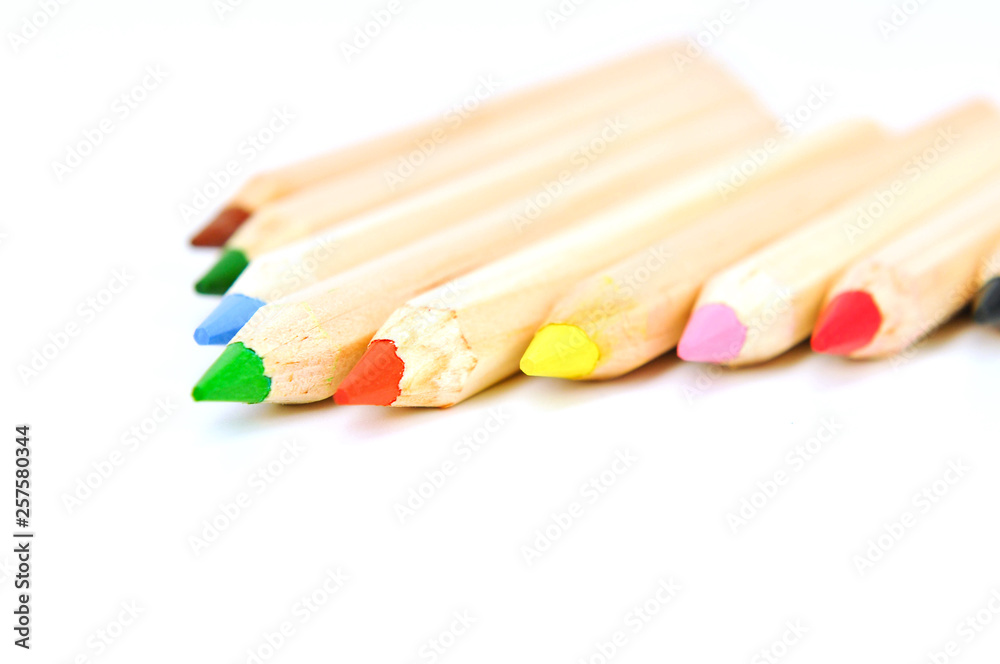 colored pencils on background colored pencils on background
