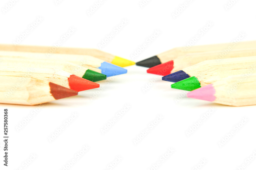 Obraz premium colored pencils on background