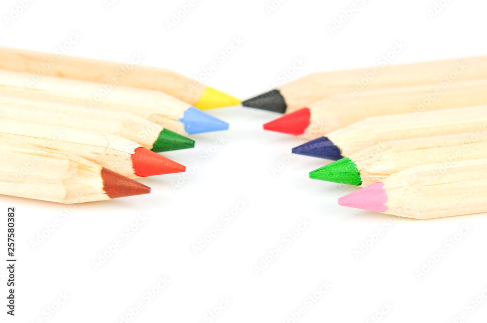 Obraz premium colored pencils on background