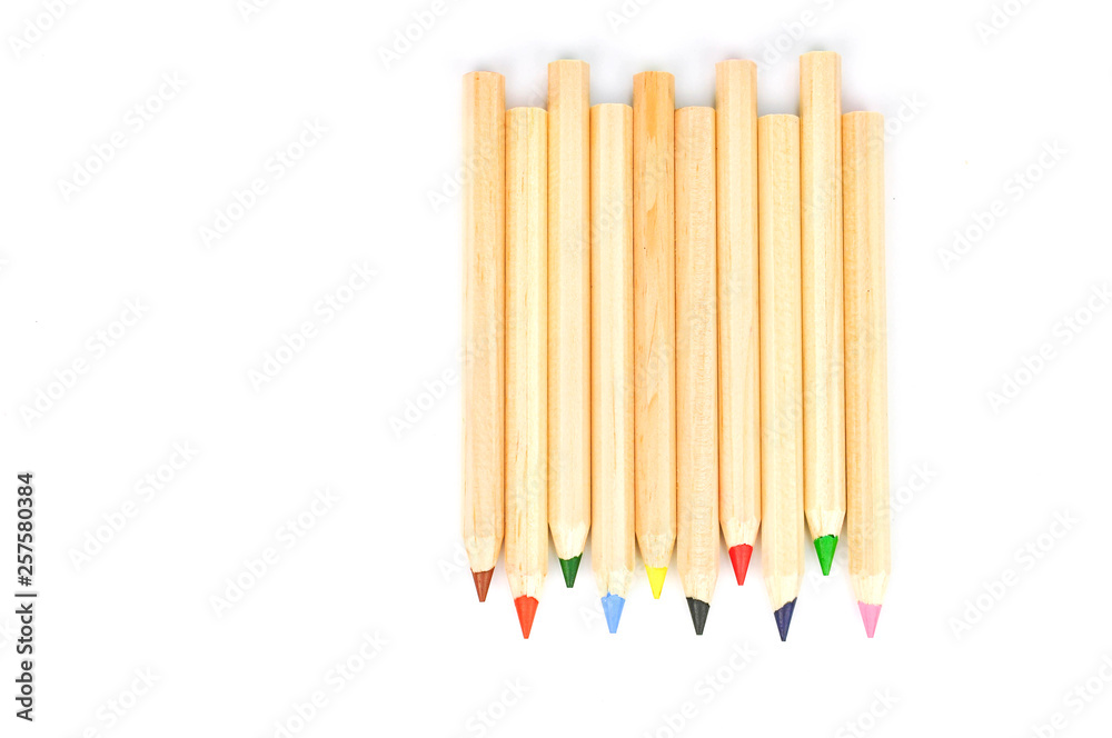 Obraz premium colored pencils on background
