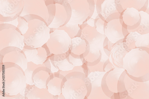 Abstract light background with many circles. Vector