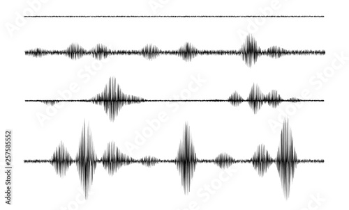 line soundwave abstract background