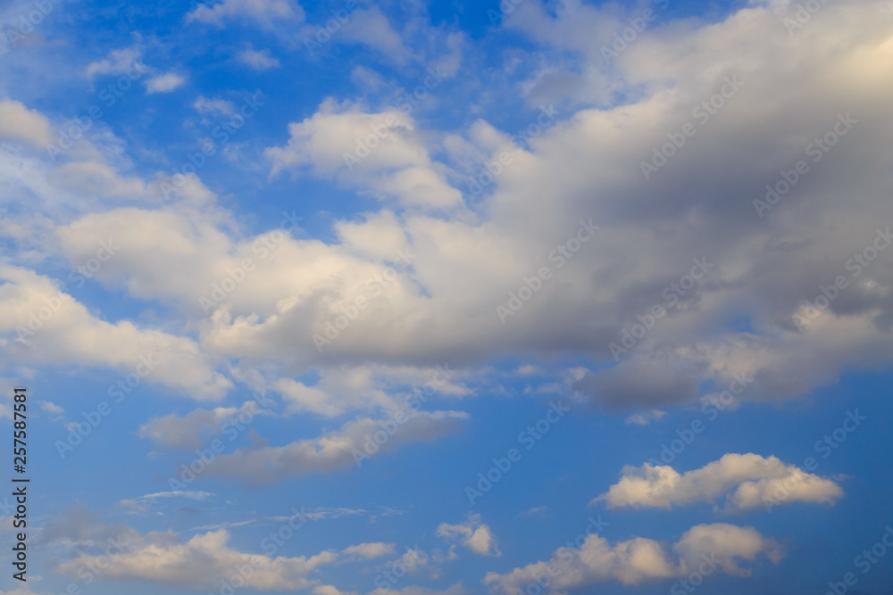Clouds after rain before sunset as a background Clouds after rain before sunset as a background