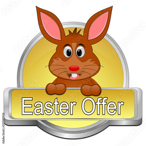 Easter Offer button - 3D illustration © wwwebmeister