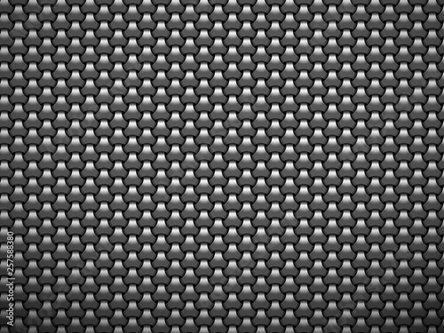Metal intertwined background with pattern. Textured steel plate.