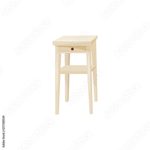 Stool on white background. Furniture for living room.