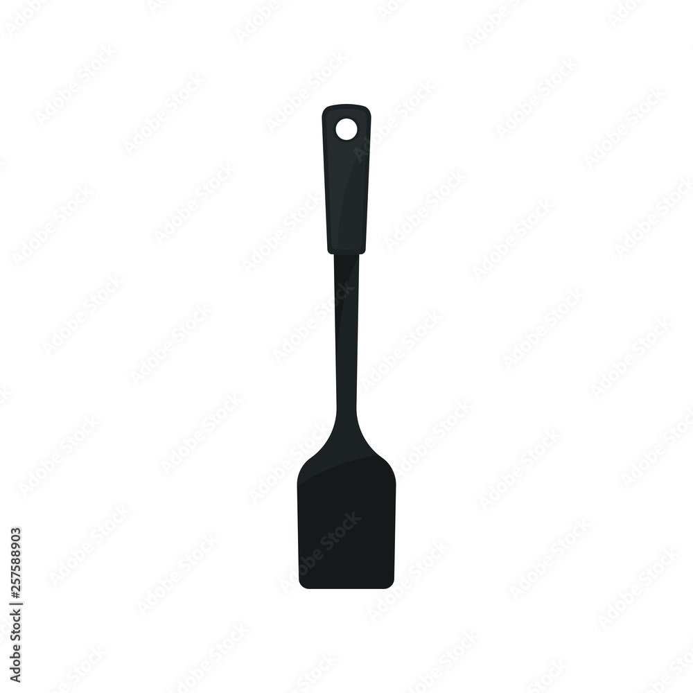Cook spatula on white background. Kitchenware concept. Cook spatula on white background. Kitchenware concept.