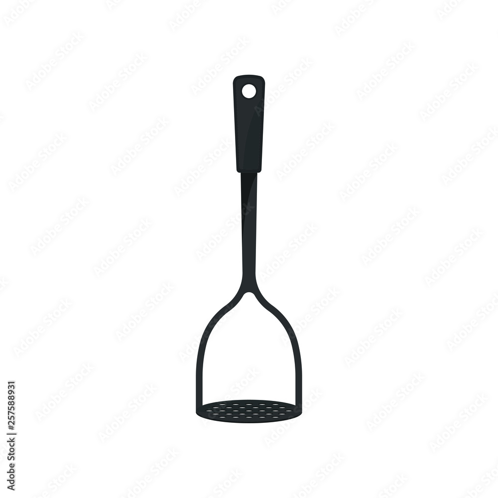 Potato masher on white background. Kitchenware concept. Potato masher on white background. Kitchenware concept.