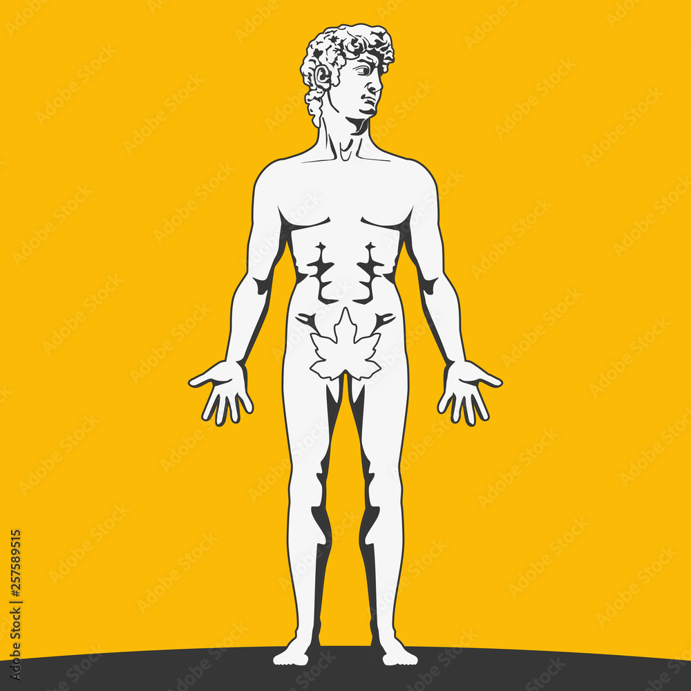Statue of David (Michelangelo) - mockup for clothes Statue of David (Michelangelo) - mockup for clothes