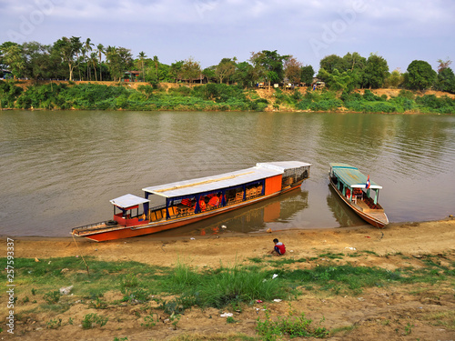 Mekong river, Pakse, Laos, Champassak photo