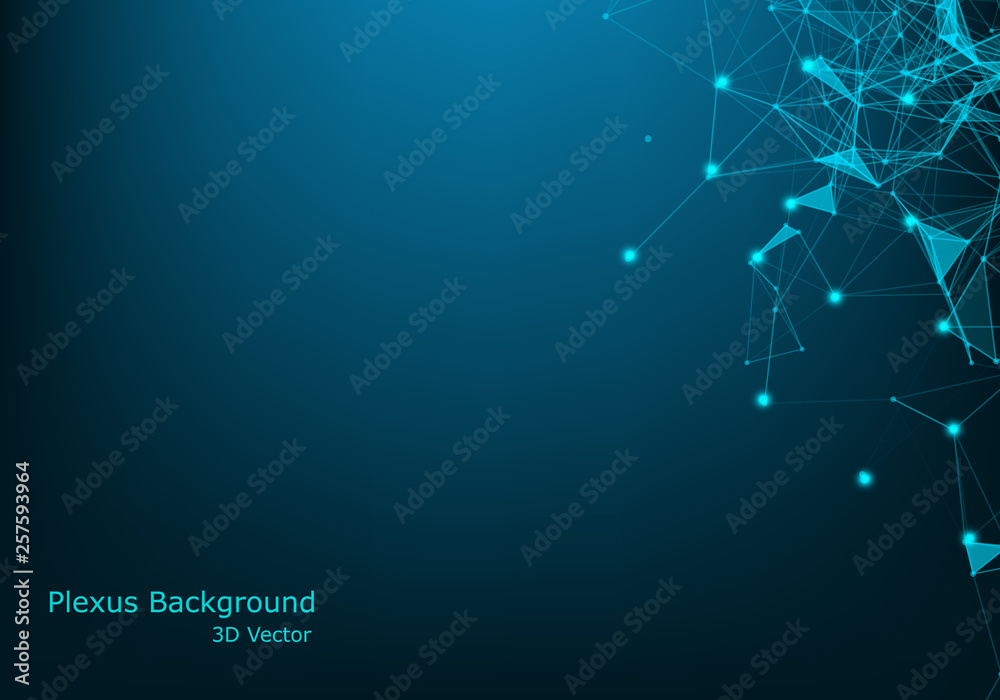 Computer technology and Big Data. Abstract infomation design code in futuristic style. Industrial modern screen. Digital cyber design over dak blue background. Vector illustration.