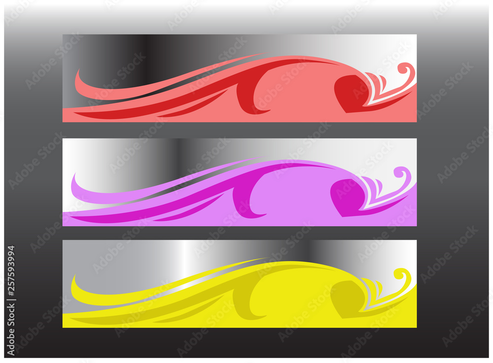 Naklejka premium banner lorem epsum modern design