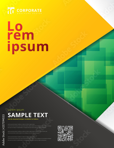 Abstract brochure template ...