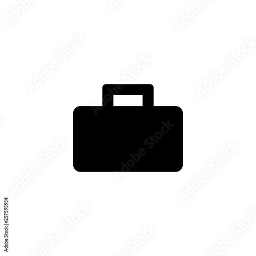 Briefcase Glyph Icon Vector