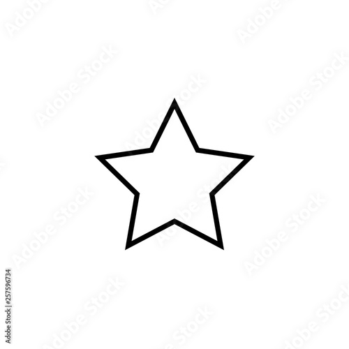 Star Outline Icon Vector