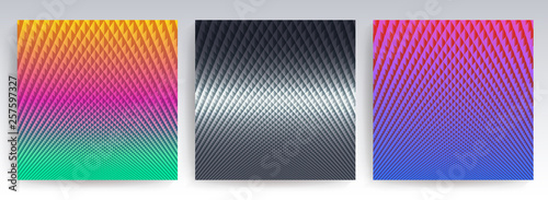 Geometric abstract design with many polygons set