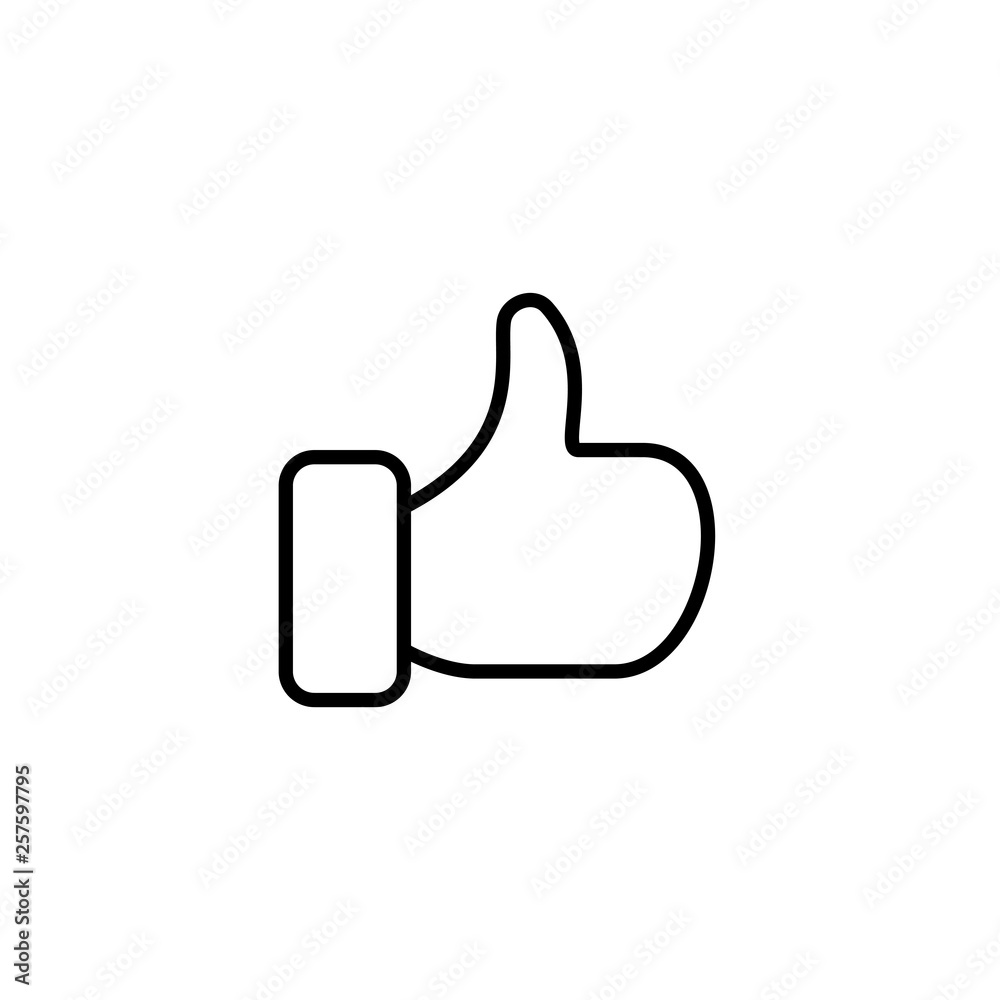Like Outline Icon Vector