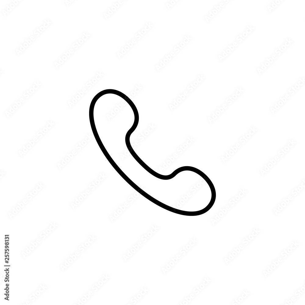 Phone Outline Icon Vector