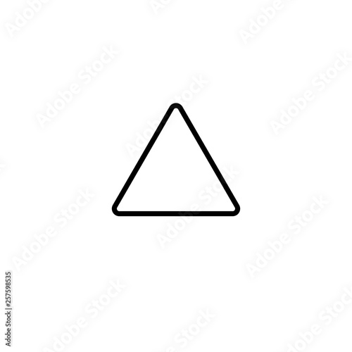 Triangle Outline Icon Vector