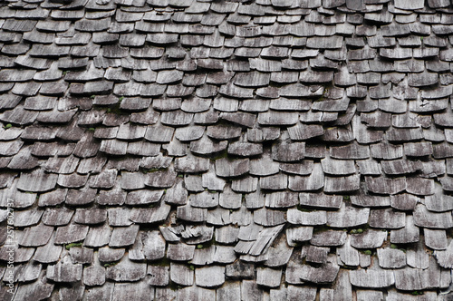 old wood roof background