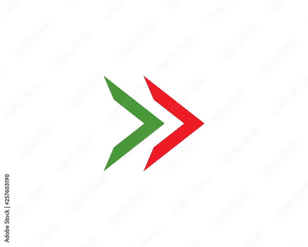 Arrows logo template vector icon illustration