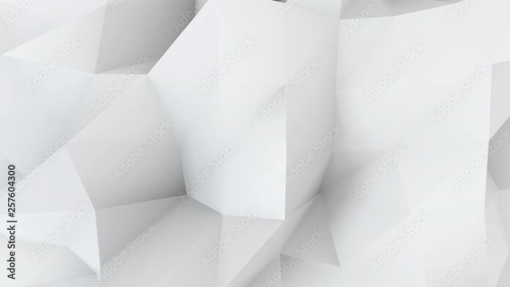 Abstract triangle geometri set pastel colors background. 4K seamless animation footage.
