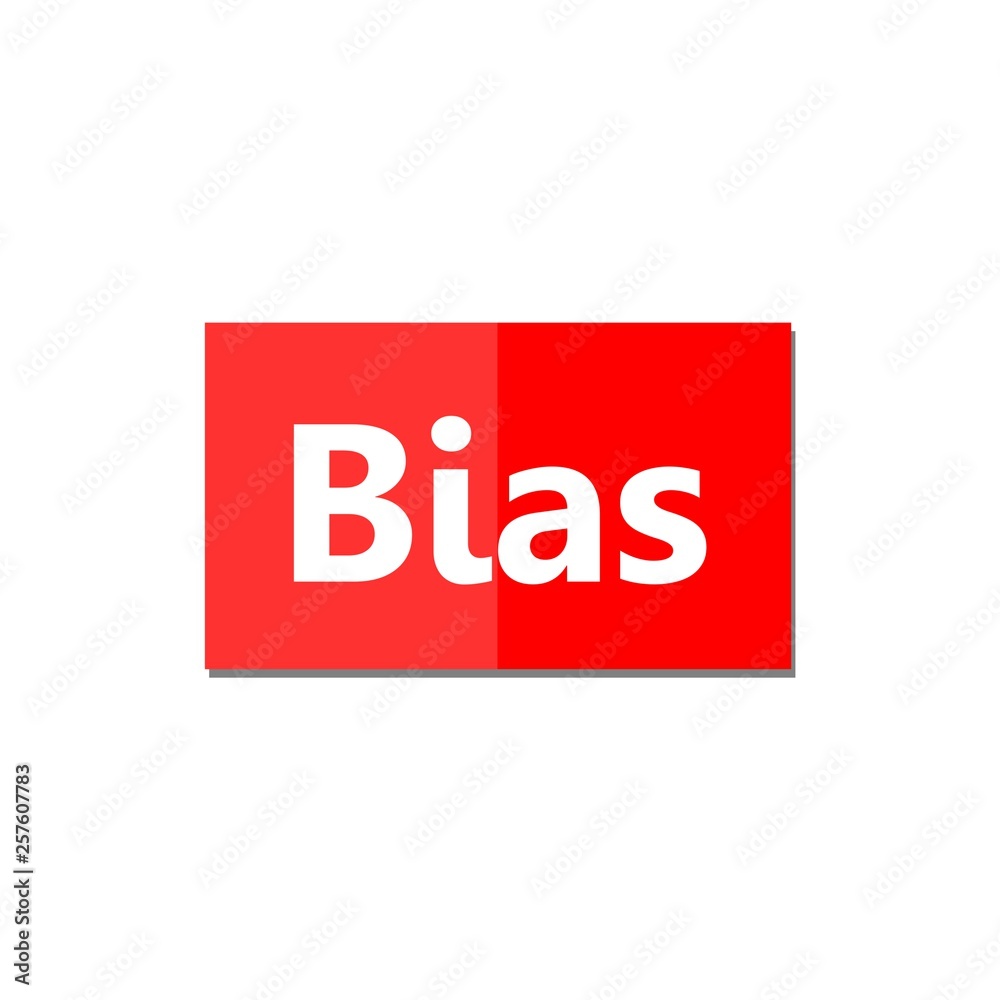 Bias sign or icon Bias sign or icon