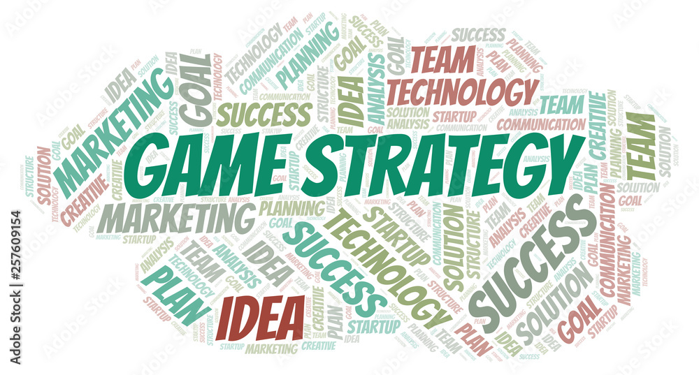 Game Strategy word cloud.