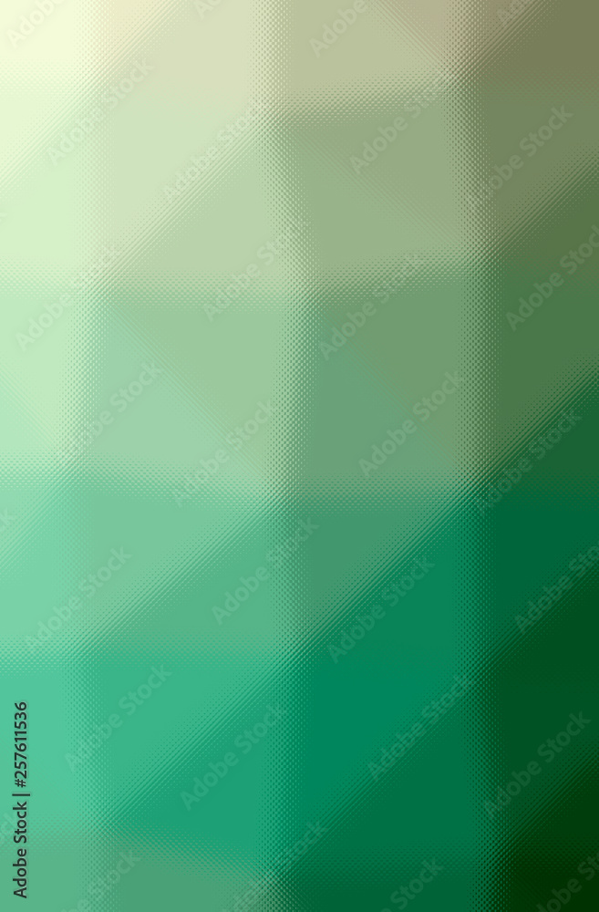 Fototapeta premium Abstract illustration of green, yellow through the tiny glass background