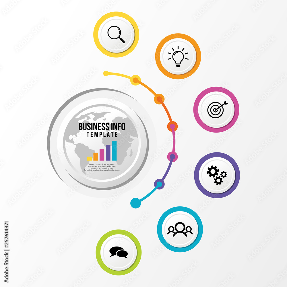 Modern Vector Infographics Elements Design Template. Business Data Visualization Timeline with Step Option and Marketing Icons can be used for workflow layout, presentation, diagram, annual reports Modern Vector Infographics Elements Design Template. Business Data Visualization Timeline with Step Option and Marketing Icons can be used for workflow layout, presentation, diagram, annual reports