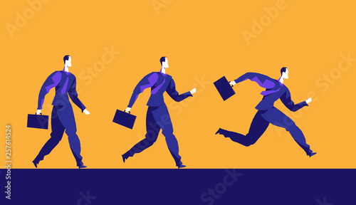 Salesman toward business opportunities