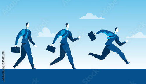 Salesman toward business opportunities
