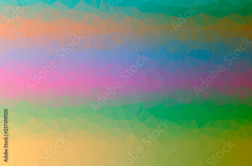 Wallpaper Mural Illustration of abstract low poly green horizontal background. Torontodigital.ca