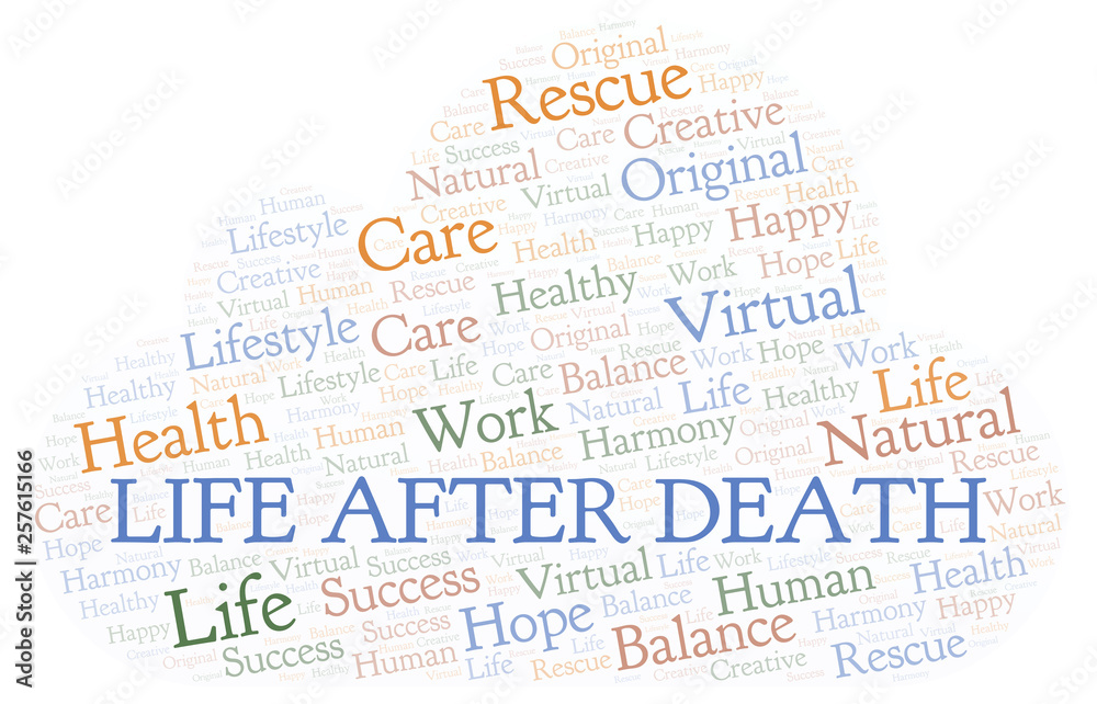 Fototapeta premium Life After Death word cloud.
