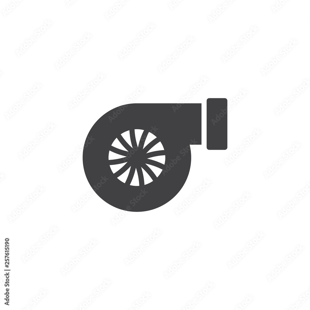 Car turbo vector icon. filled flat sign for mobile concept and web design.  Turbocharger automotive part glyph icon. Symbol, logo illustration. Pixel  perfect vector graphics Stock Vector | Adobe Stock
