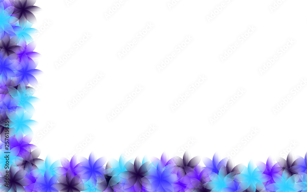 Illustration of a frame made of small flowers with different colors Illustration of a frame made of small flowers with different colors