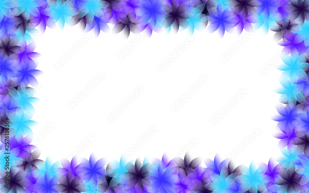Illustration of a frame made of small flowers with different colors Illustration of a frame made of small flowers with different colors