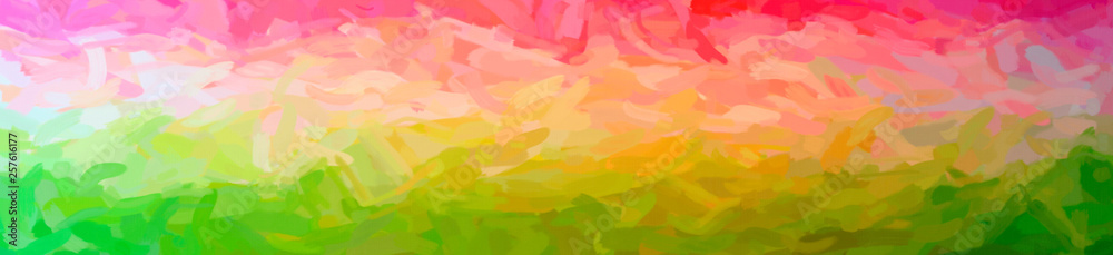 Abstract illustration of orange, pink, red, yellow Impressionist Impasto background