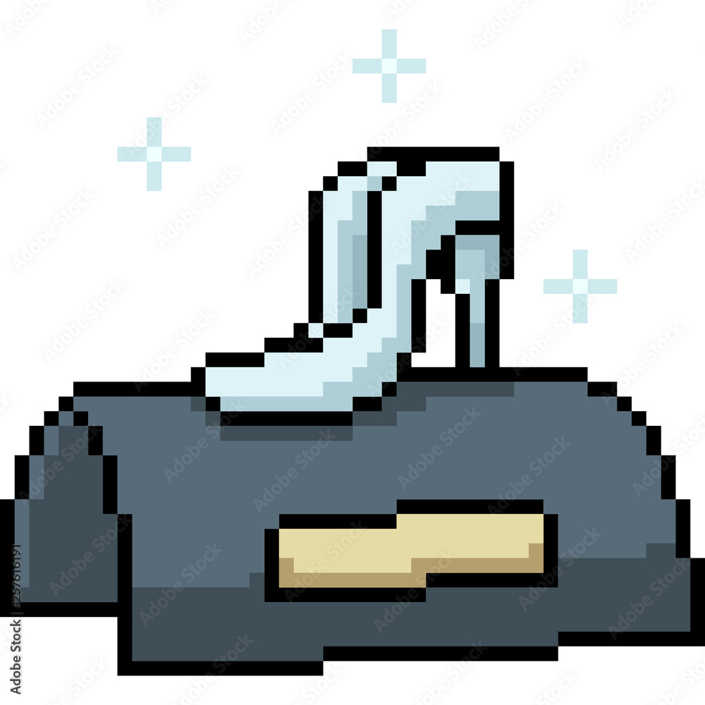 vector pixel art fashion shoe vector pixel art fashion shoe