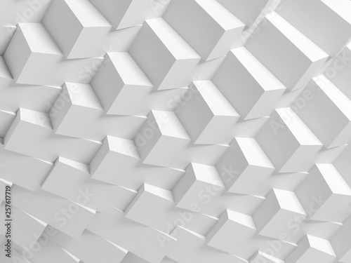 Fototapeta Naklejka Na Ścianę i Meble -  Abstract geometric architecture pattern 3d
