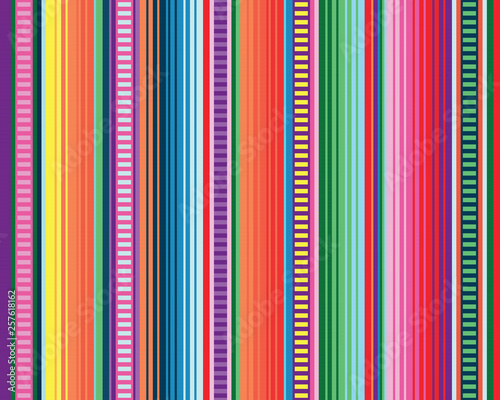 seamless mexican rug pattern. serape stripes vector photo