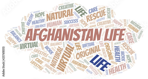 Afghanistan Life word cloud.